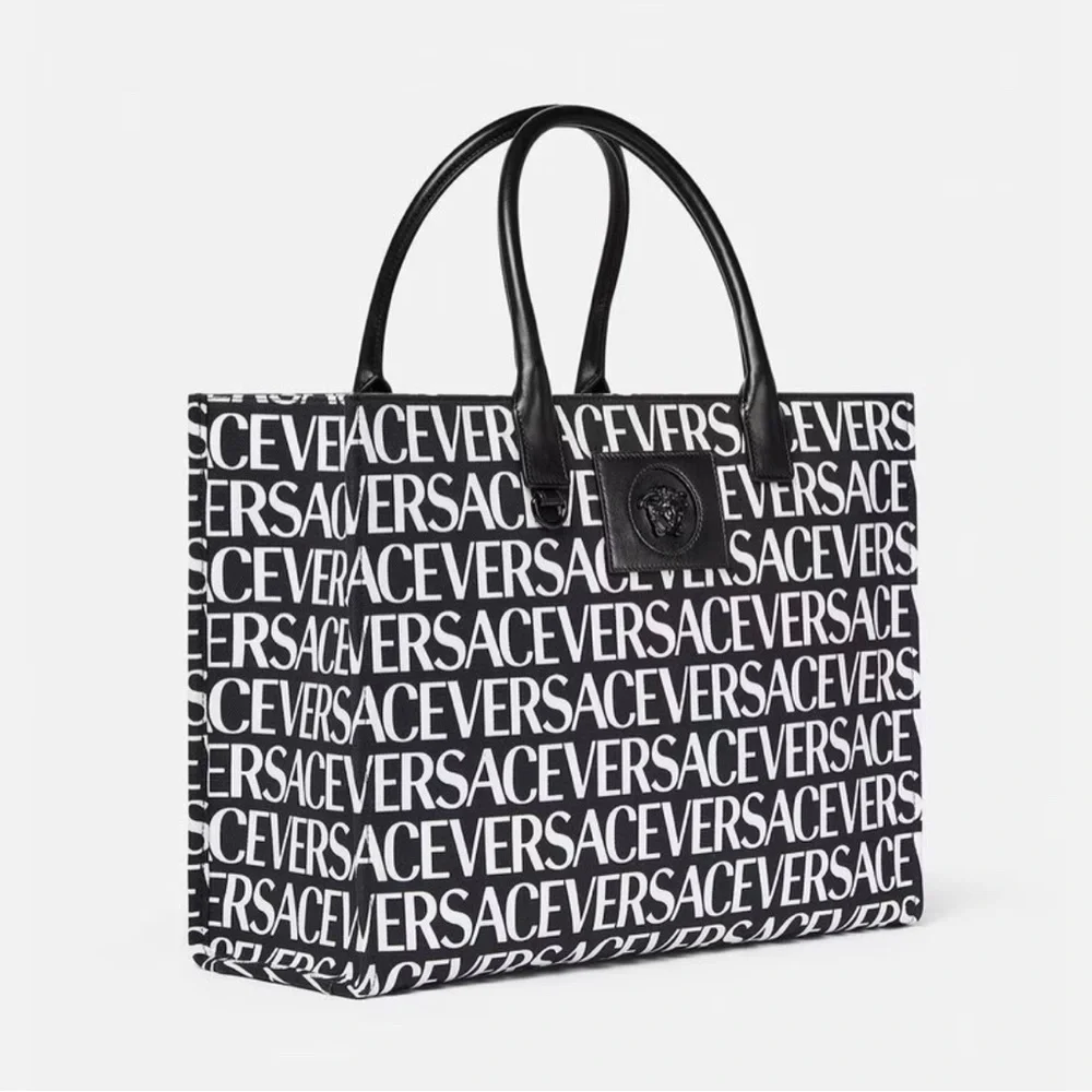 VERSACE ALLOVER LARGE TOTE BAG